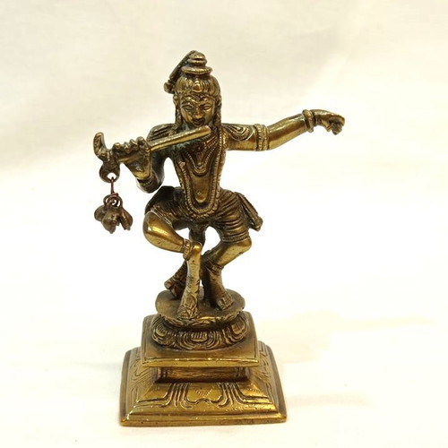 Solid brass decoration like new, height 11 cm