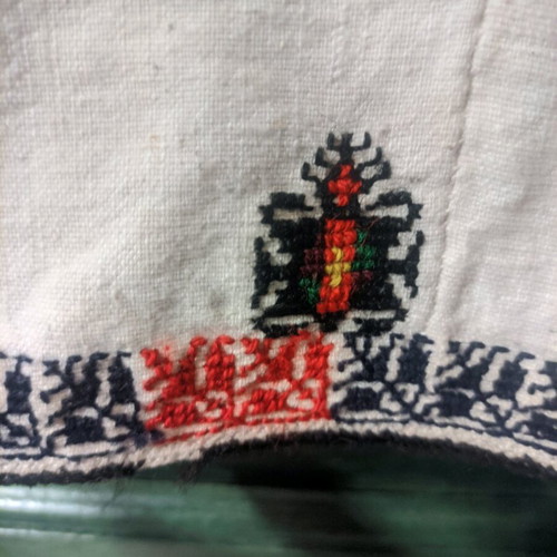 Museum handmade festive shirt used, Florina, early 20th century