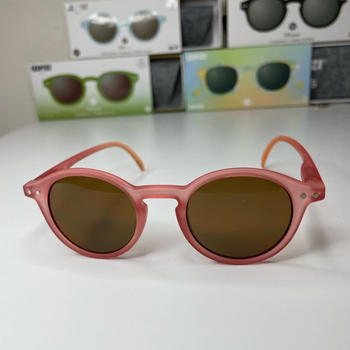 IZIPIZI Junior Kids Sunglasses Pink Matte Round Frame Brand New