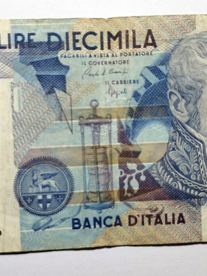 Italy 10000 Lire 1984 banknote like new