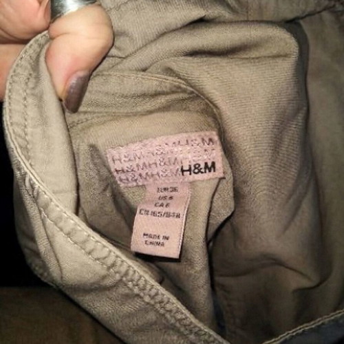 Γυναικείο παρκά H&M, unisex, χρώμα φιστικί