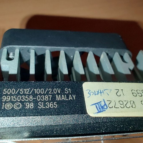 Pentium III 500 MHz CPU used, Slot 1, Katmai architecture