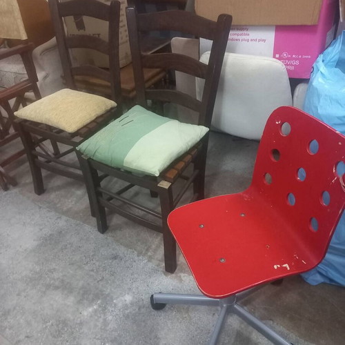 Chairs used in excellent condition, various designs