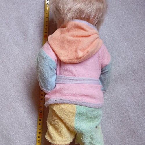 Vintage Nenuco Famosa doll used with original bathrobe 40cm