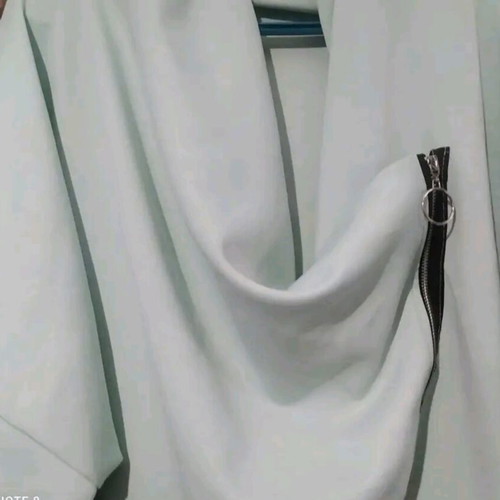 2 in 1 blouse and jacket with cross zipper, like new, green, XXL