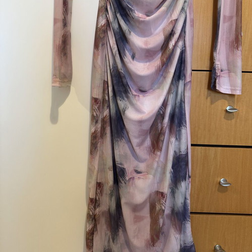 Shein dress, pink multicolor, size S