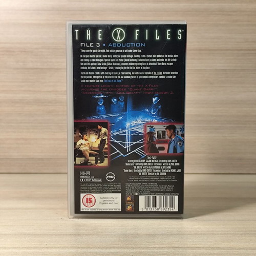VHS The X-Files File 3 Abduction like new, genuine English edition