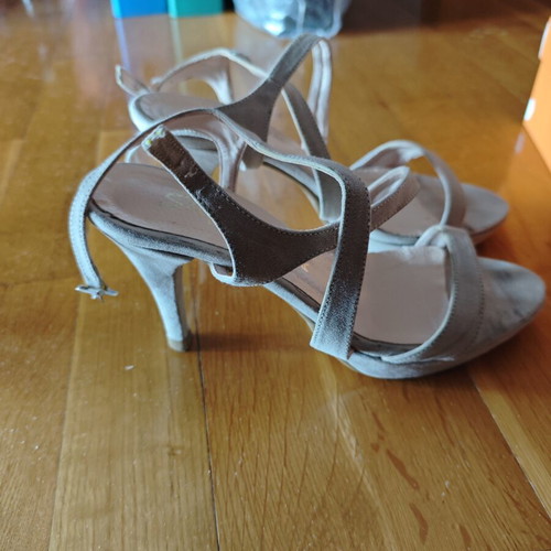 Stefania women's sandals size 37 used, gray