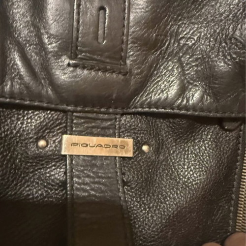 Piquadro leather backpack like new, black