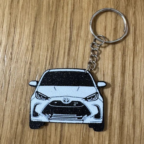 Toyota Yaris Car Keychain 3D Printed Multi-color New