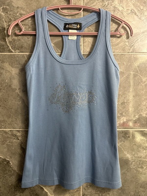 Sleeveless blouse like new, size S, blue turquoise