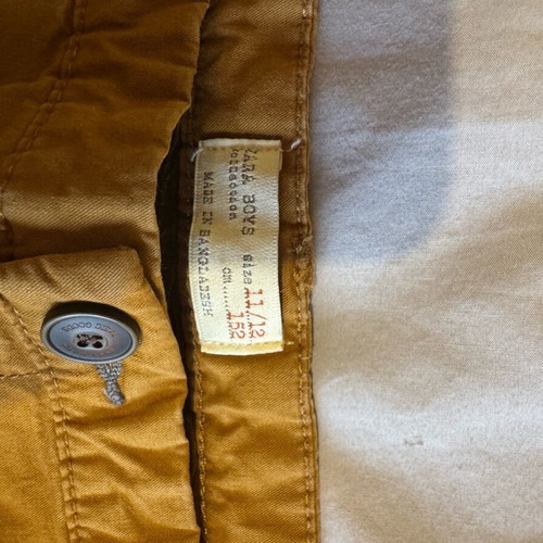 Zara pants like new, size M, brown-yellow