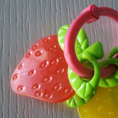 Mothercare teething fruit toys like new