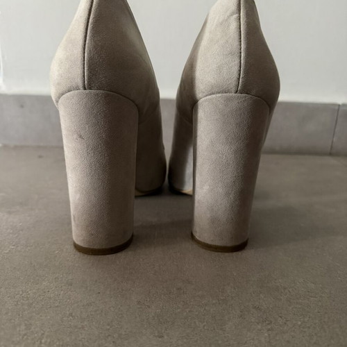 Sante gray suede high heels like new, 10cm heel