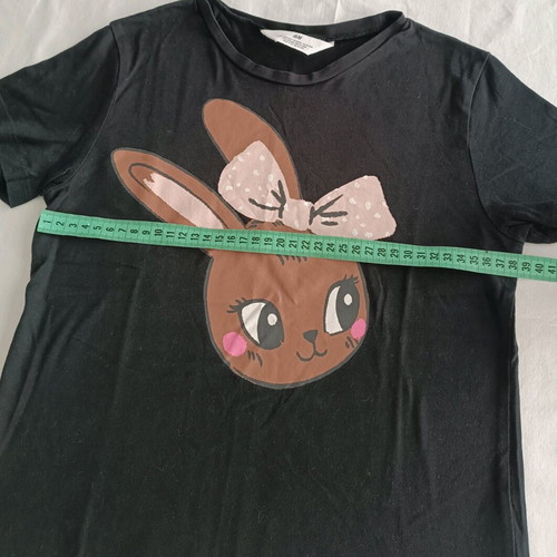 H&M kids set jeans wide leg and t-shirt girl 8-10 years like new
