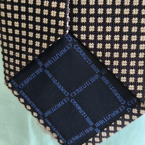 Cerruti 1881 Silk Tie like new, black and white