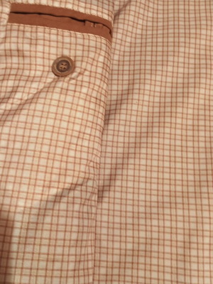 Cashmere jacket new, size large, brown