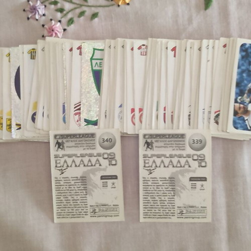 Panini Superleague 2009/10 Stickers Set Like New, 98 Pieces
