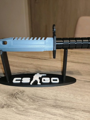 M9 Bayonet 3D printed display new with CS:GO stand
