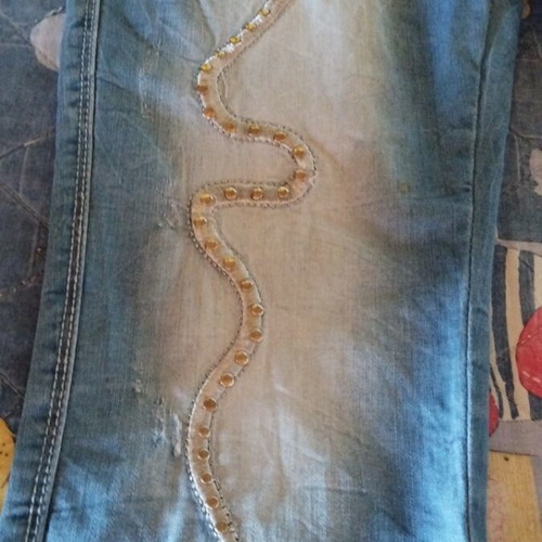 Adoro denim pants summer, like new, size 48, blue