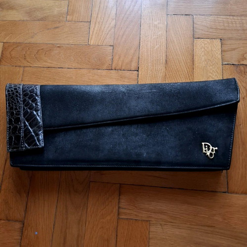 Vintage clutch Christian Dior χειρός μαύρο σαν καινούργιο