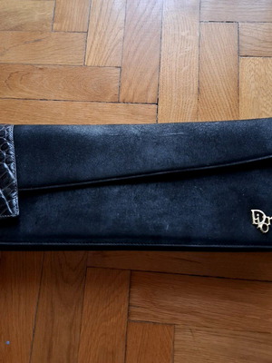 Vintage clutch Christian Dior χειρός μαύρο σαν καινούργιο
