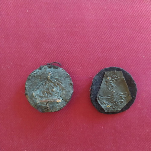 Vintage Greek Navy Uniform Fabric Badges used, 1930-1970