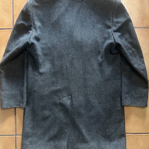 D’S Classic men’s coat used, wool blend charcoal tweed, size XL