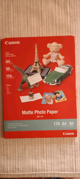 Σφραγισμενο σετ Canon inkjet Matte Photo Paper 50τμχ