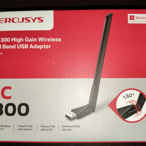 Mercusys AC1300 MA30H High Gain Dual Band Wireless USB Adapter