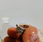 Silver ring 925 like new, solid handmade