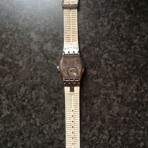 Swatch Irony Vintage γυναικείο ρολόι μεταχειρισμένο, quartz, λευκό-ασημί