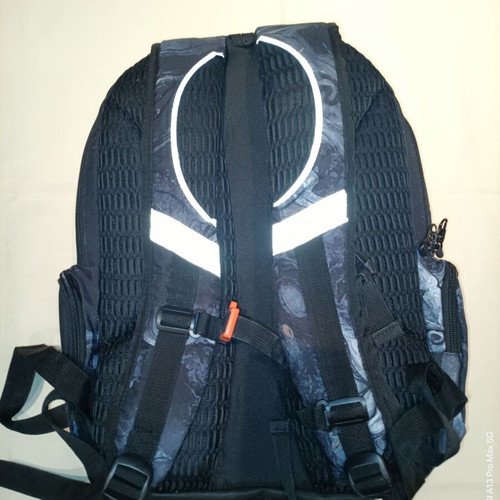 Polo Widen school backpack used, 30lt, colorful with bottle holder