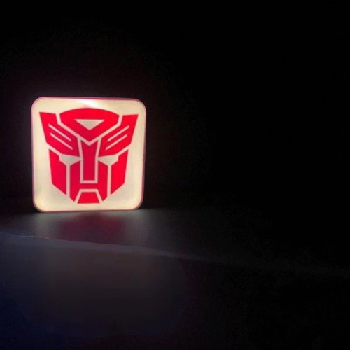 Autobot 3D Printed Lightbox with LED lighting new