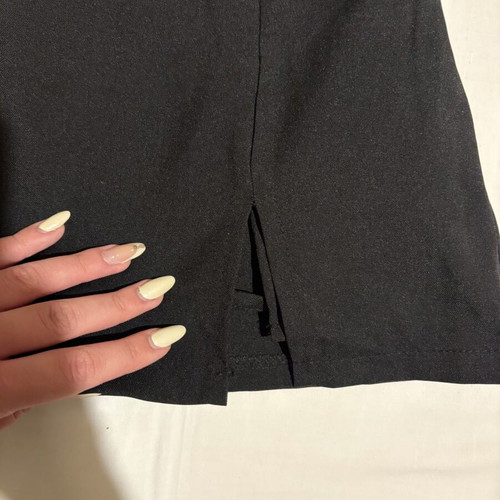 Mini skirt with shorts, black, size S/M