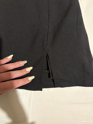 Mini skirt with shorts, black, size S/M
