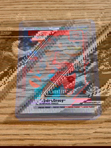 Αριθμημενη Καρτα Tyler Dorsey Ολυμπιακος Panini Euroleague 89/275