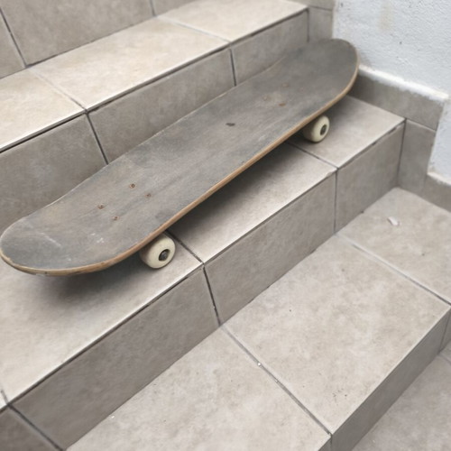Used skateboard