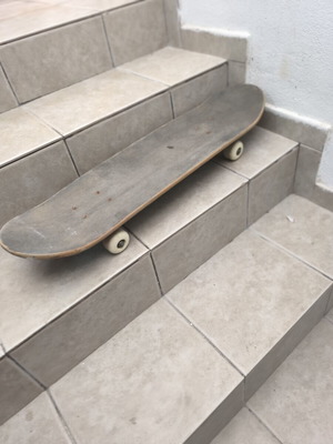Used skateboard