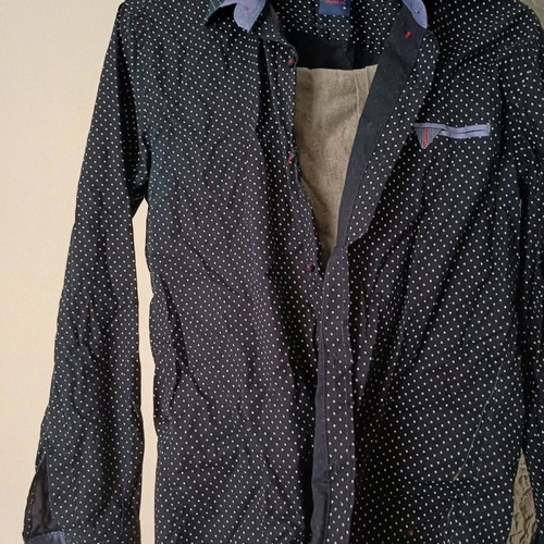Suit medium like new with shirt, gray
