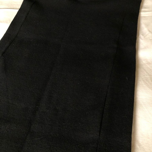 Women's short blouse and skirt set like new, black