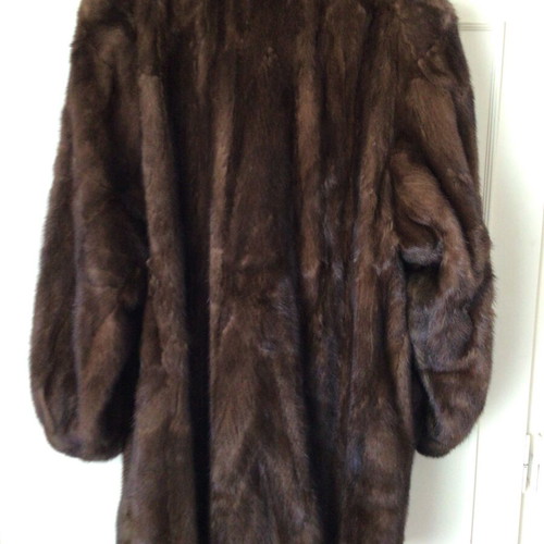 Vintage natural mink fur coat