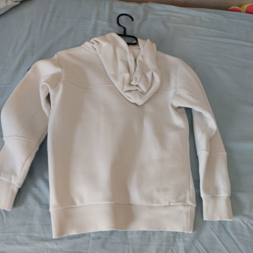 Boys' white hoodie sweatshirt size 128 cm used