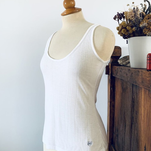 Thomas Burberry tank top used, size XXS, white