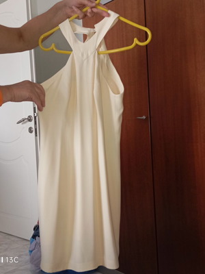 Backless dress like new, beige, size M