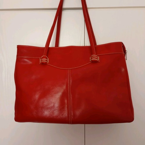 Thiros shoulder bag red eco leather like new
