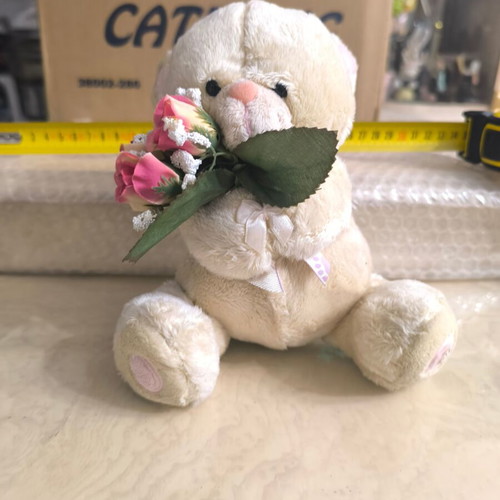 Teddy Bear with Flowers like new TDB1008