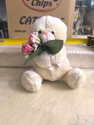 Teddy Bear with Flowers like new TDB1008