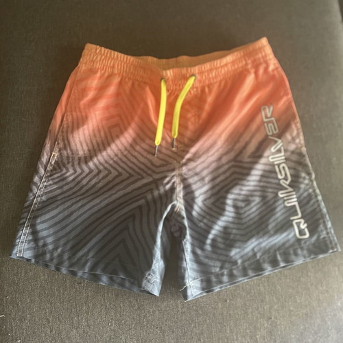 Quiksilver colorful swim shorts, size L kids 14