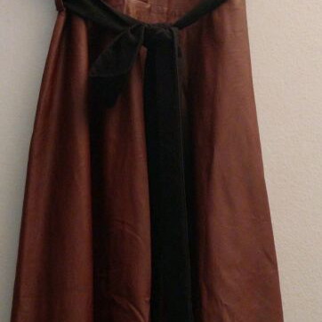 Regalinas women's leather dress like new, size M, brown